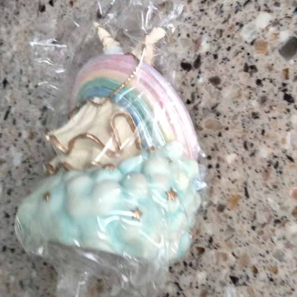 NIB Marjorie Sarnat Wizard & Rainbow Castle Ornament - Picture 12 of 13